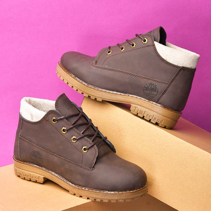 نيم بوت دخترانه قهوه اي مدلRashel