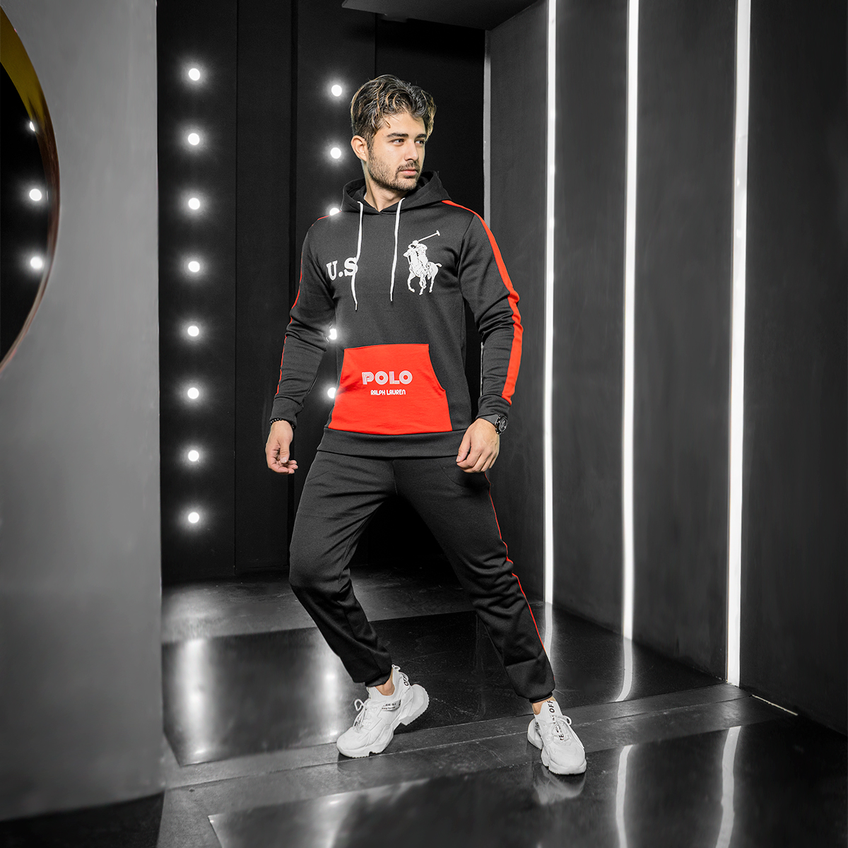 ست هودی شلوار مردانه POIO مدل Z118