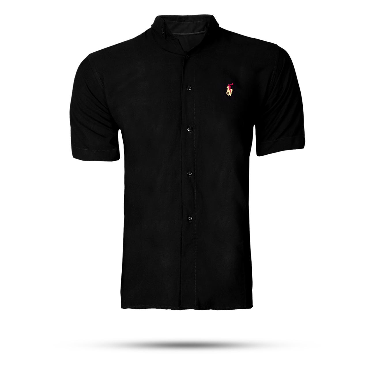 پیراهن Polo مشکی مردانه مدل W99