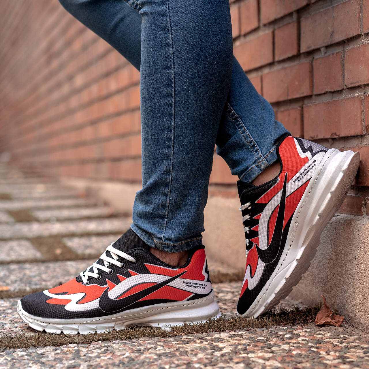 کفش ورزشی(T) نایک مشکی قرمز مردانه مدلO61