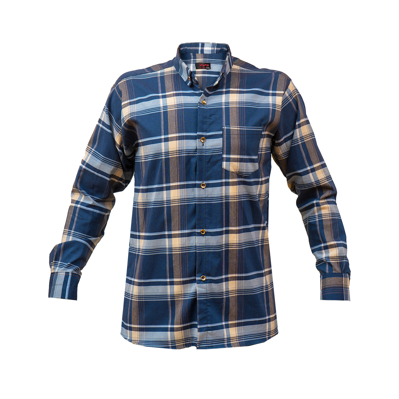 پیراهن طوسی سرمه ای مردانه مدل FARDIN