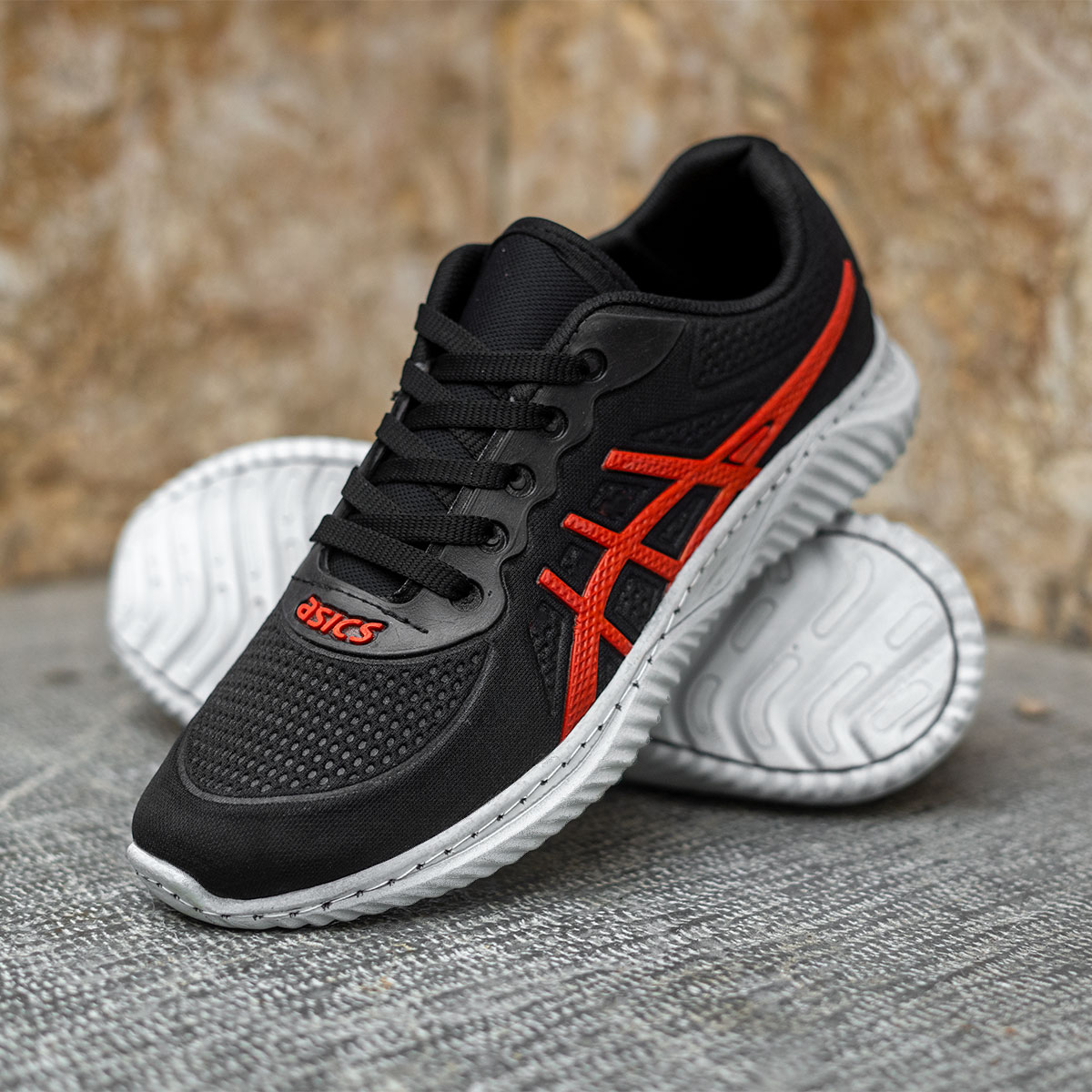 کفش ورزشی (T) مردانه اسیکس مشکی قرمز مدل A10