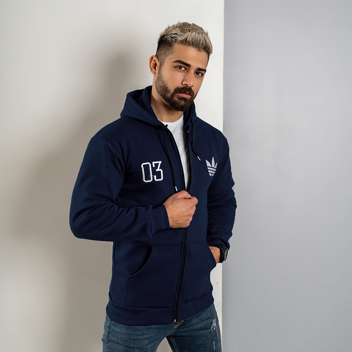 سوییشرت مردانه سرمه ای مدل Adidas 03