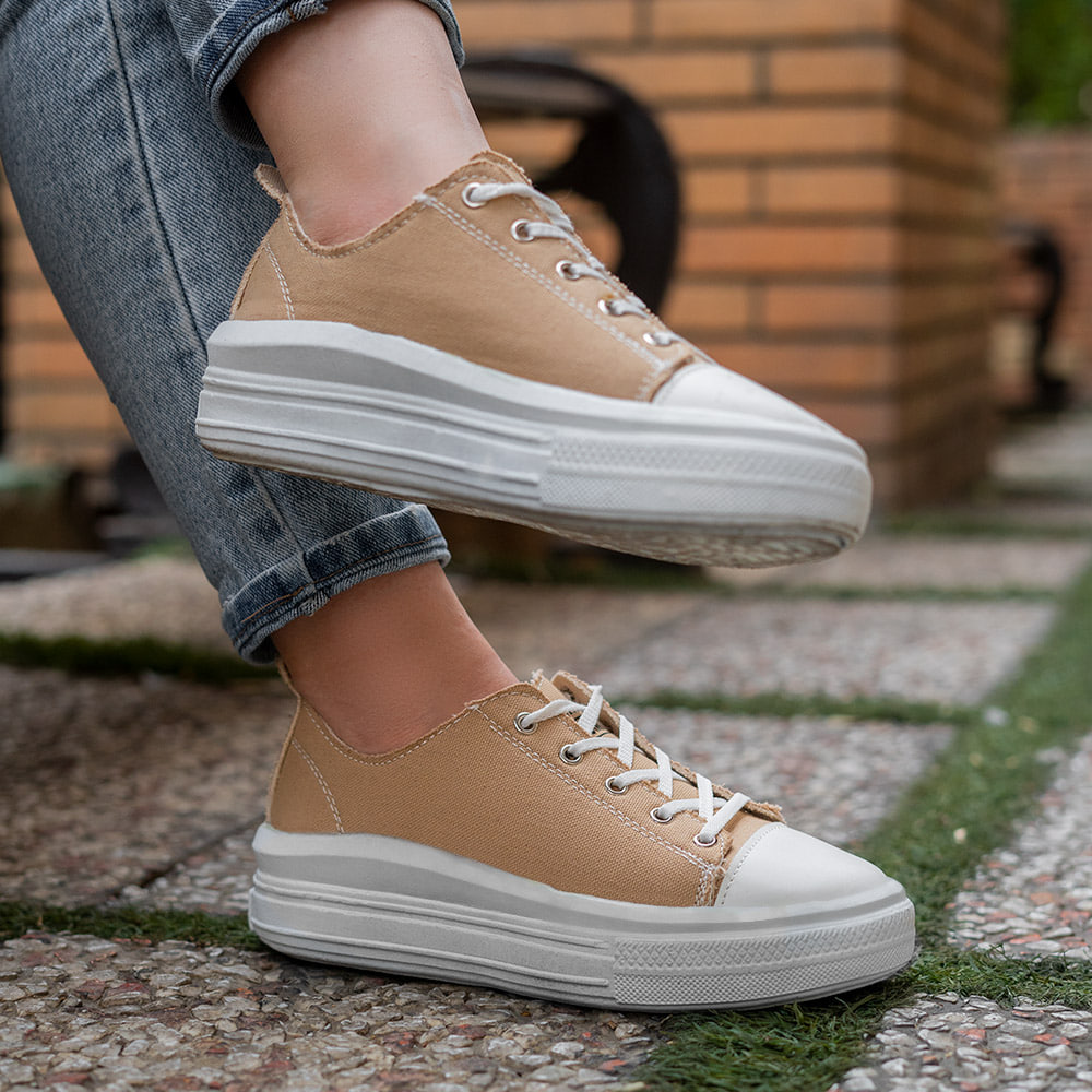 کفش ورزشی کرم All Star زنانه مدل venus