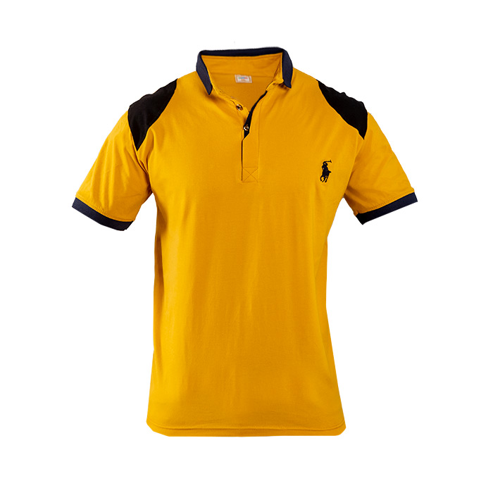 تیشرت Polo خردلی مردانه مدل HAKO