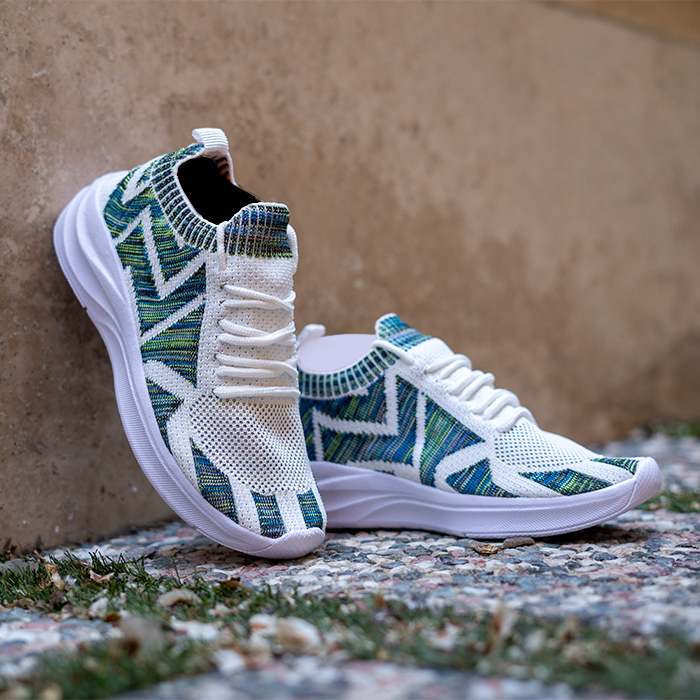 کفش ورزشی زنانه سفید سبز مدل Odyssey