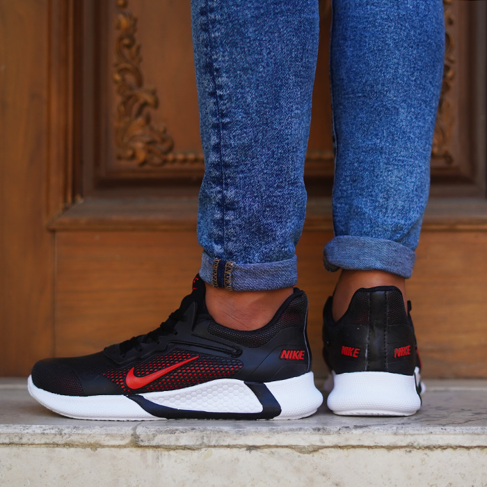 کفش ورزشی نایک مردانه مشکی قرمز مدل Alpha