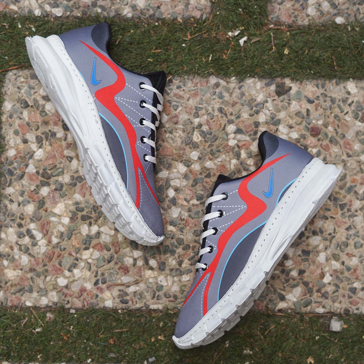 کفش ورزشی مردانه (T) طوسی قرمز مدلjimin