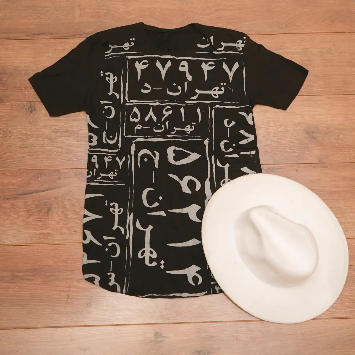 تیشرت مردانه طرح پلاک