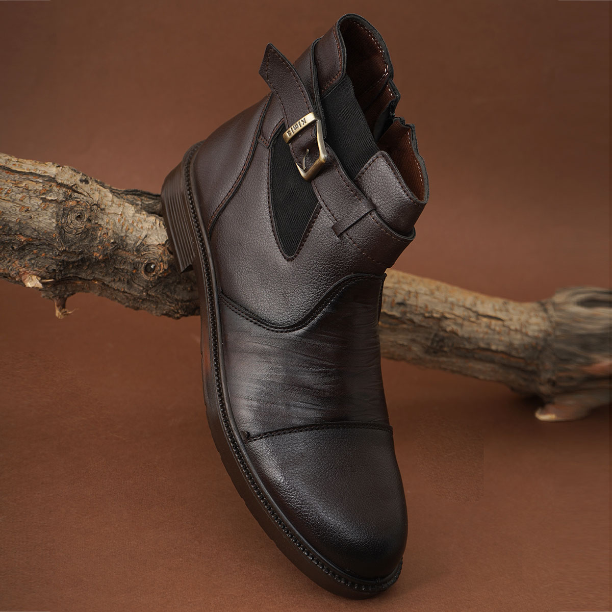 نیم بوت قهوه ای مردانه مدل Raybod