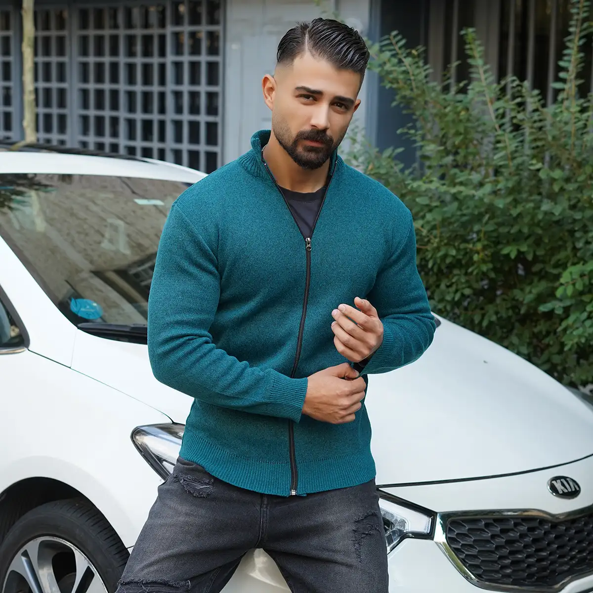 سوییشرت مردانه سبز مدل Meysam