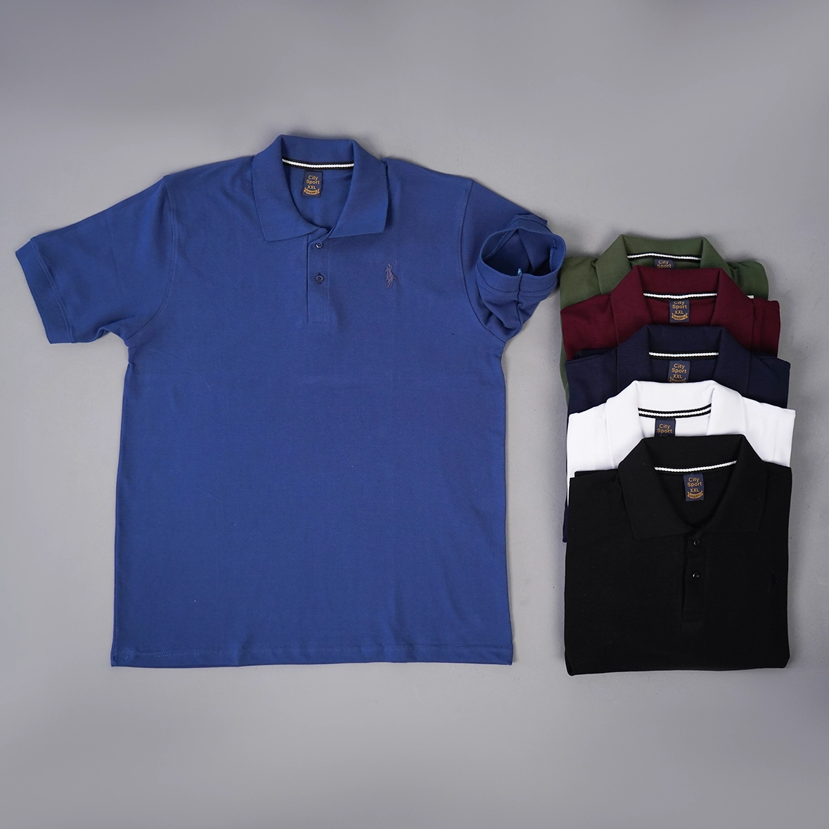 تیشرت مردانه جودون ساده آبی مدل Tiamo