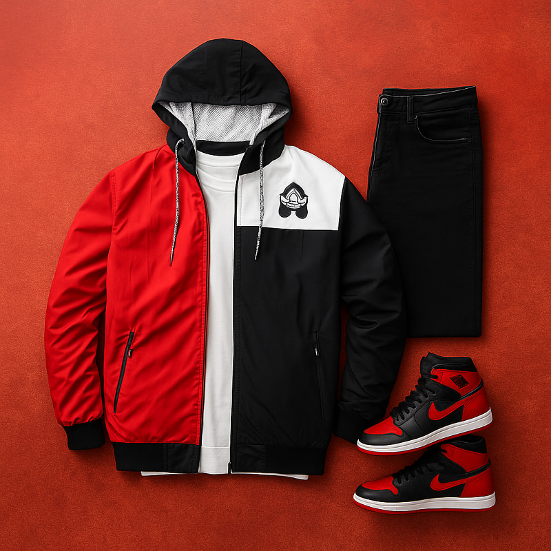 کاپشن مردانه قرمز مدل Adidas Yeezy