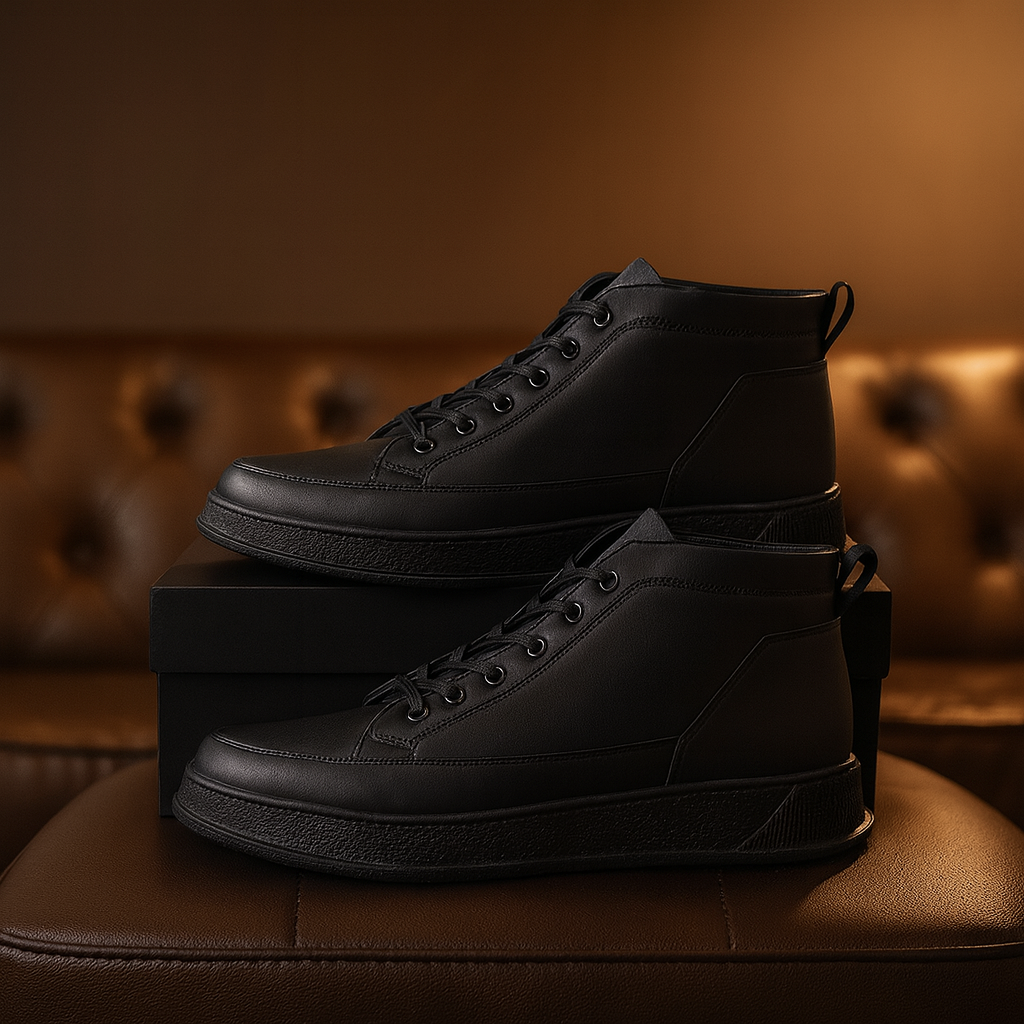 نیم بوت راحتی مردانه مشکی مدل Ravin