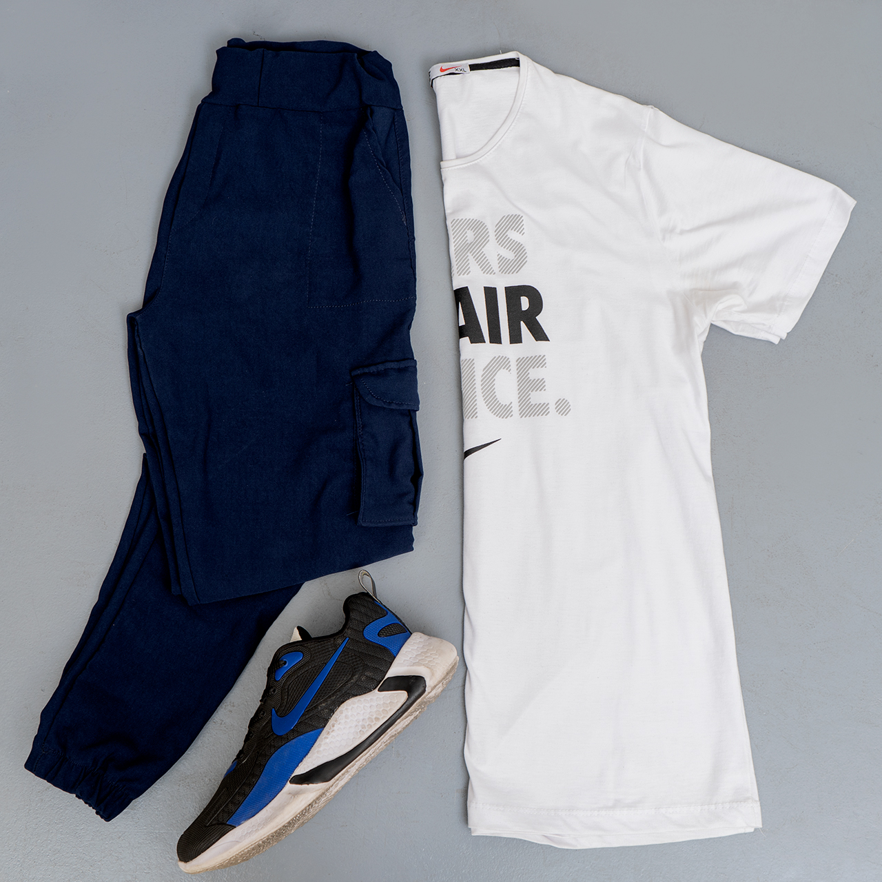 شلوار اسلش سرمه ای مردانه مدل KOMBO