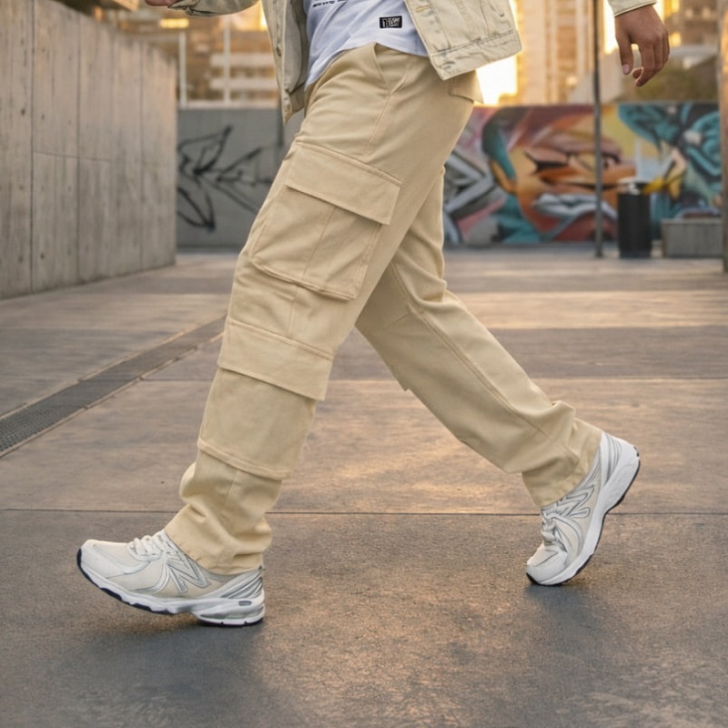 شلوار بنگال کارگو مردانه مدل HAMED-کرم