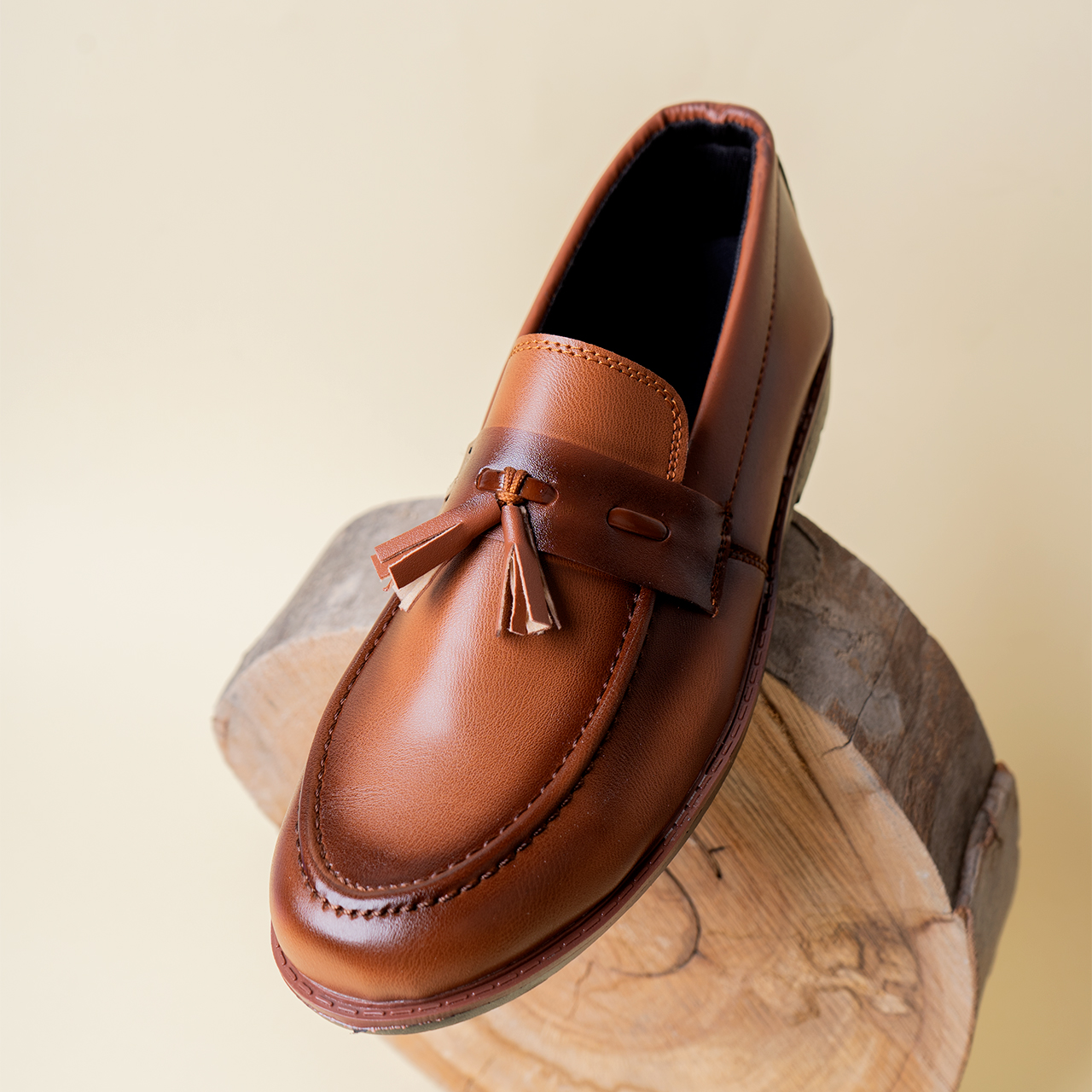 کفش کالج قهوه ای مردانه مدل Pobon